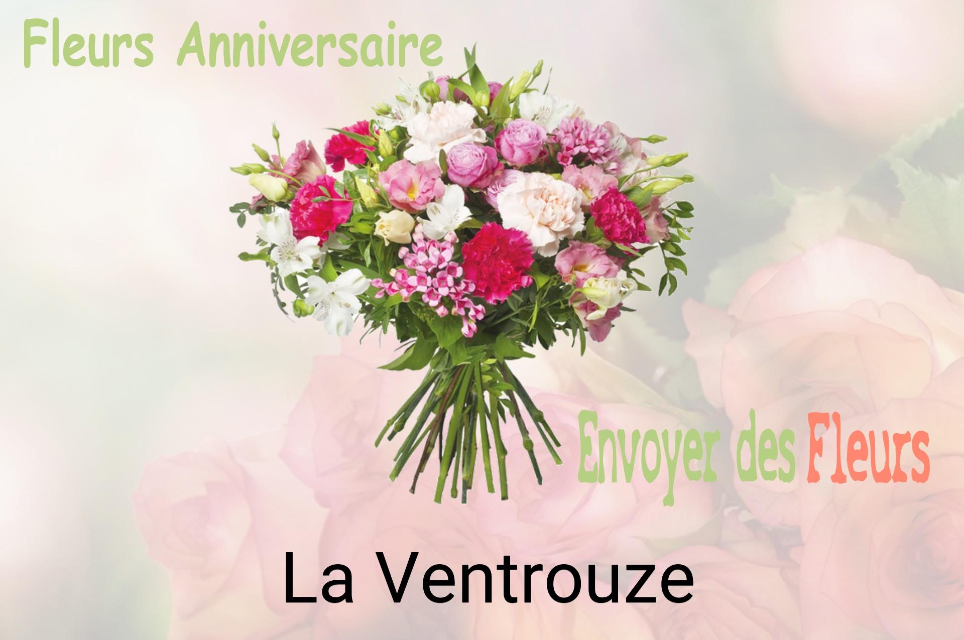 Bouquet de fleurs d’anniversaire livré à La Ventrouze